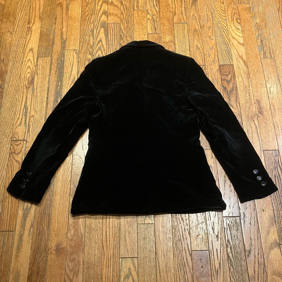 Vintage Black Velvet Blazer - Picture 2 of 3